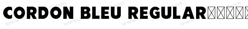 Cordon Bleu Regular字体转换